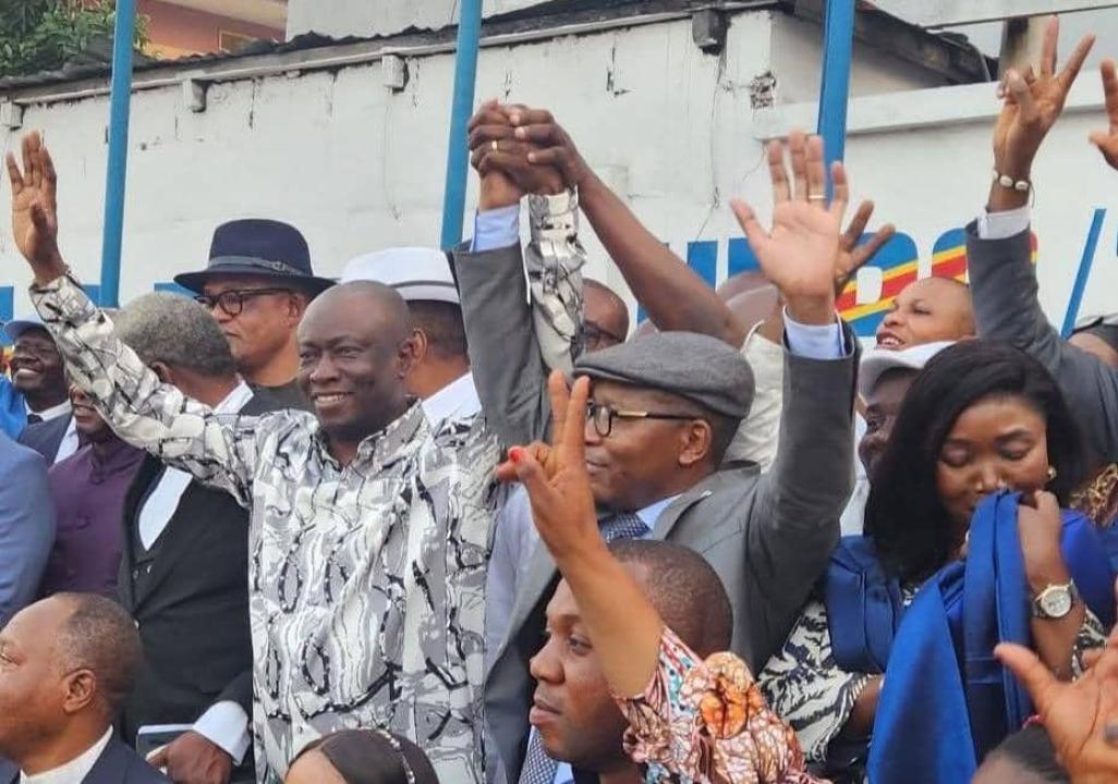 Augustin Kabuya et Déo Bizibu au siège de l’UDPS [photo d’illustration]