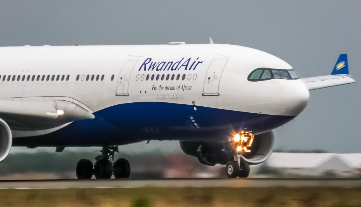 Un avion de la compagnie d'aviation rwandais, Rwandair [Photo d'illustration]