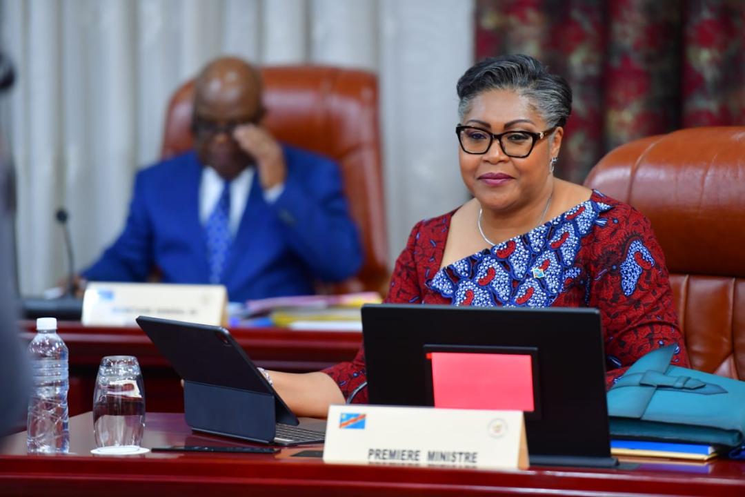La Première Ministre Judith Suminwa Tuluka lors du 61 ème conseil des ministres