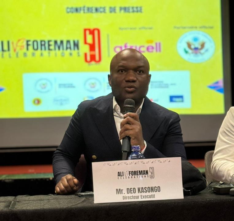 Déo Kasongo, patron de DIVO et Organisateur des célébrations du 50ème anniversaire du combat ALI-FOREMAN