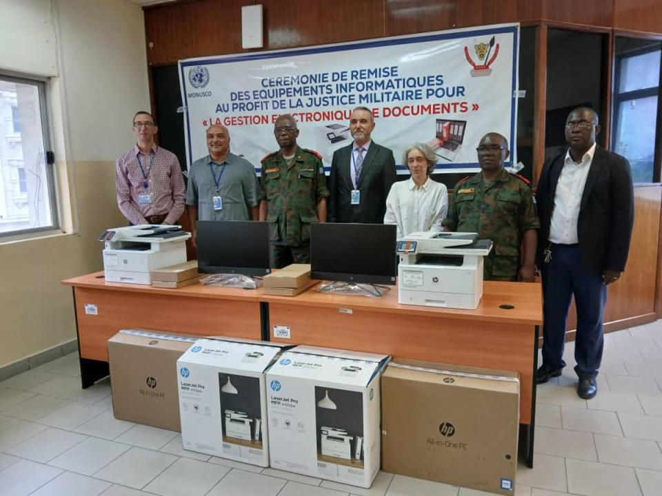 Les représentants de la MONUSCO et ceux de la haute cour militaire [photo d'illustration]