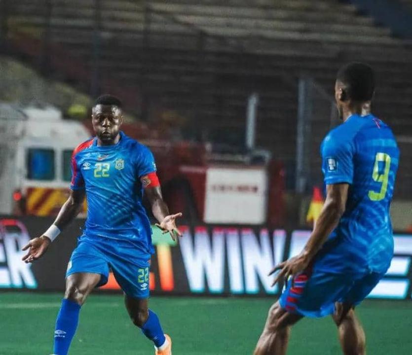 Chancel Mbemba et Samuel Essende lors de l'affiche RDC-Soudan au Stade des Martyrs. [Photo d'illustration]