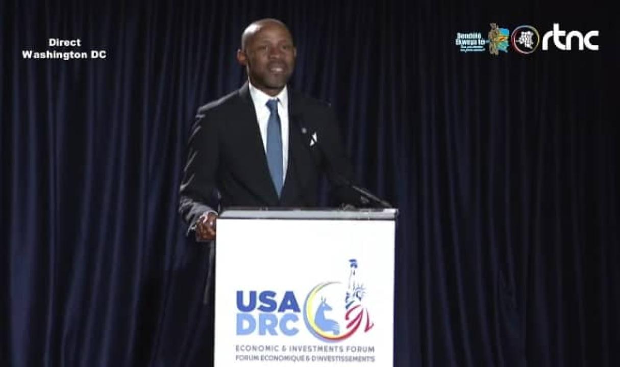Le ministre de la Communication et Médias, porte-parole du gouvernement, Patrick Muyaya Katembwe