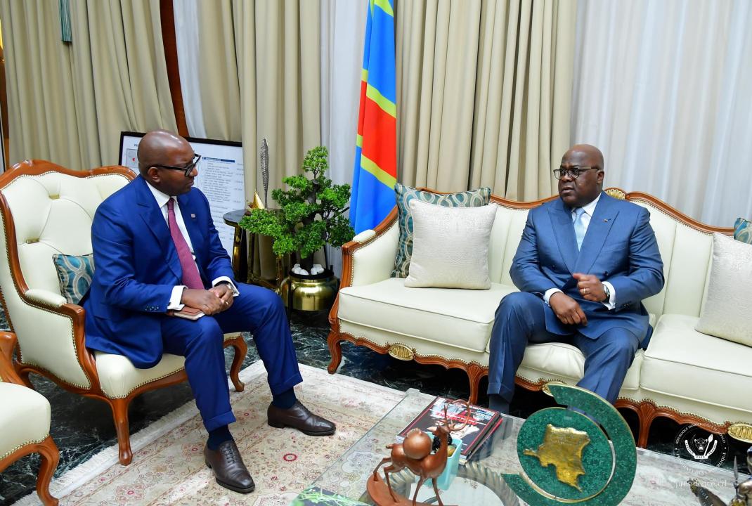 Jean-Michel Sama Lukonde reçu par le Président Tshisekedi à la Cité de l’Union Africaine