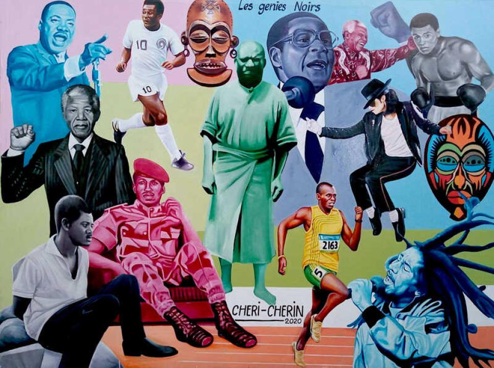 Un des tableaux du peintre Chéri Chérin