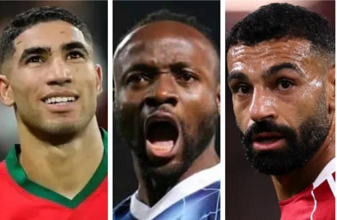 Achraf Hakimi, Fiston Mayele, et Mohamed Salah. [Photo d'illustration]
