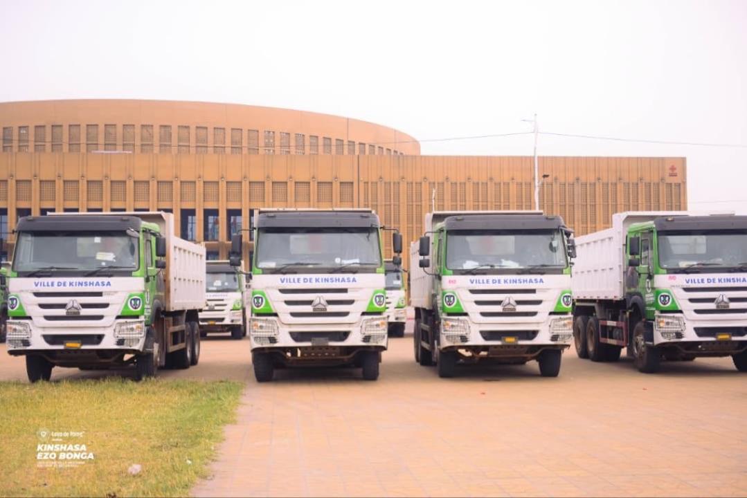 Nouveau lot de camions bennes à Kinshasa