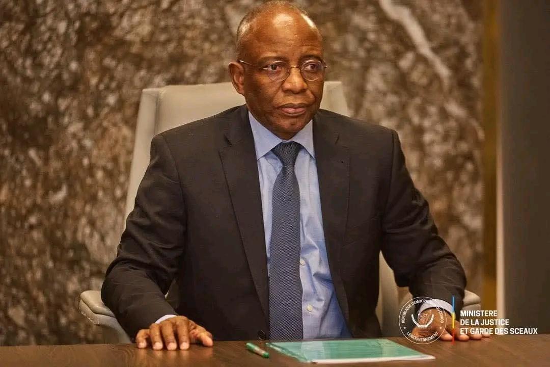 Le ministre d'État, ministre de la Justice et Garde des Sceaux Guillaume Ngefa