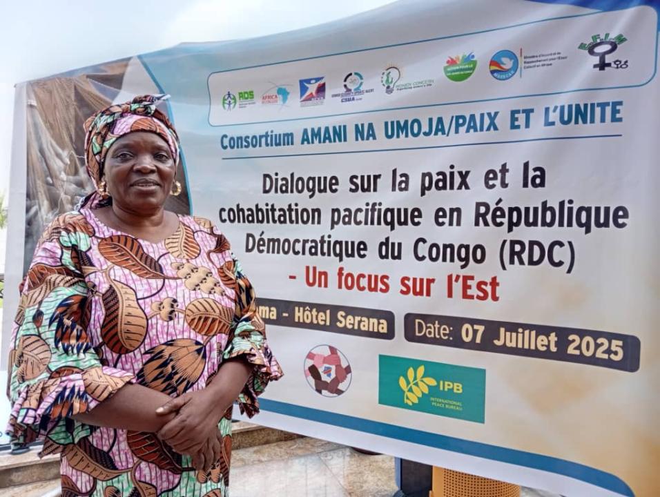 Liberata Rubumba Buratwa,  femme leader au Nord-Kivu, lors d’un atelier à Goma [photo d’illustration]