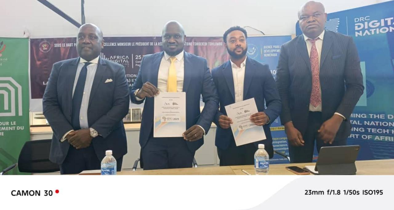Signature de la Convention de partenariat entre la DRC Fintech Association ( DFA) et African Network For Digital et Innovation Summit pour l'organisation d'un Hackathon national