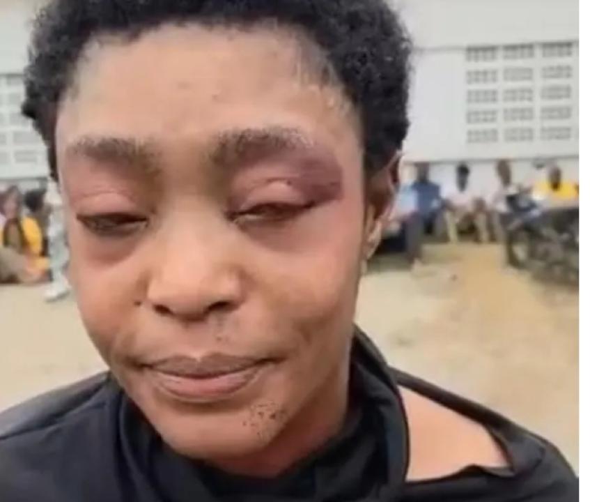Une femme impliquée dans le braquage de la Rawbank antenne Victoire de Kinshasa [capture d’écran]