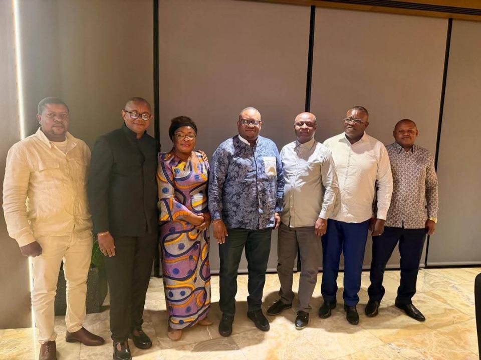 Les membres de la délégation du Bureau de l'Assemblée Provinciale du Kongo-Central reçus par le ministre des Finances Doudou Fwamba