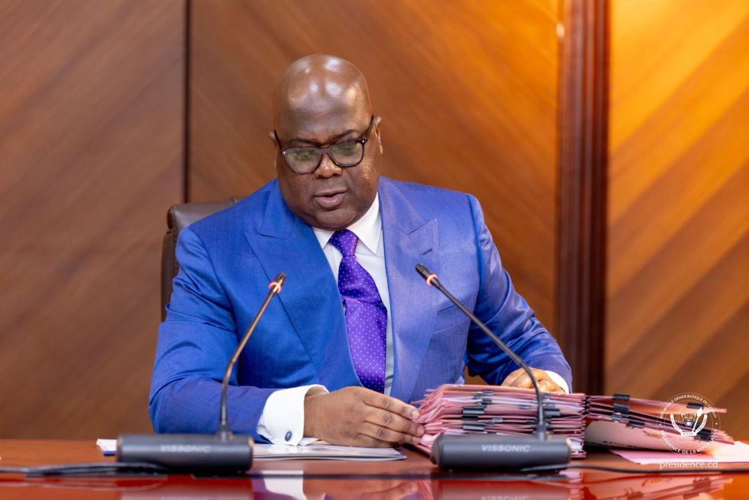 Le chef de l'État Félix-Antoine Tshisekedi Tshilombo