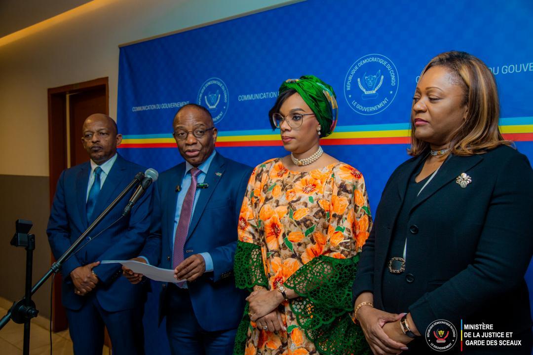 Alexis Gisaro, Guillaume Ngefa, O’Neige N’Sele et Kelly Lunda (De gauche à droite)