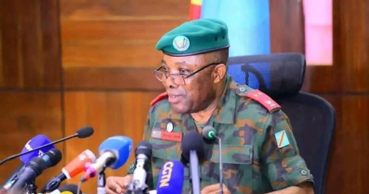 Le général-major Sylvain Ekenge, porte-parole de l’Armée congolaise