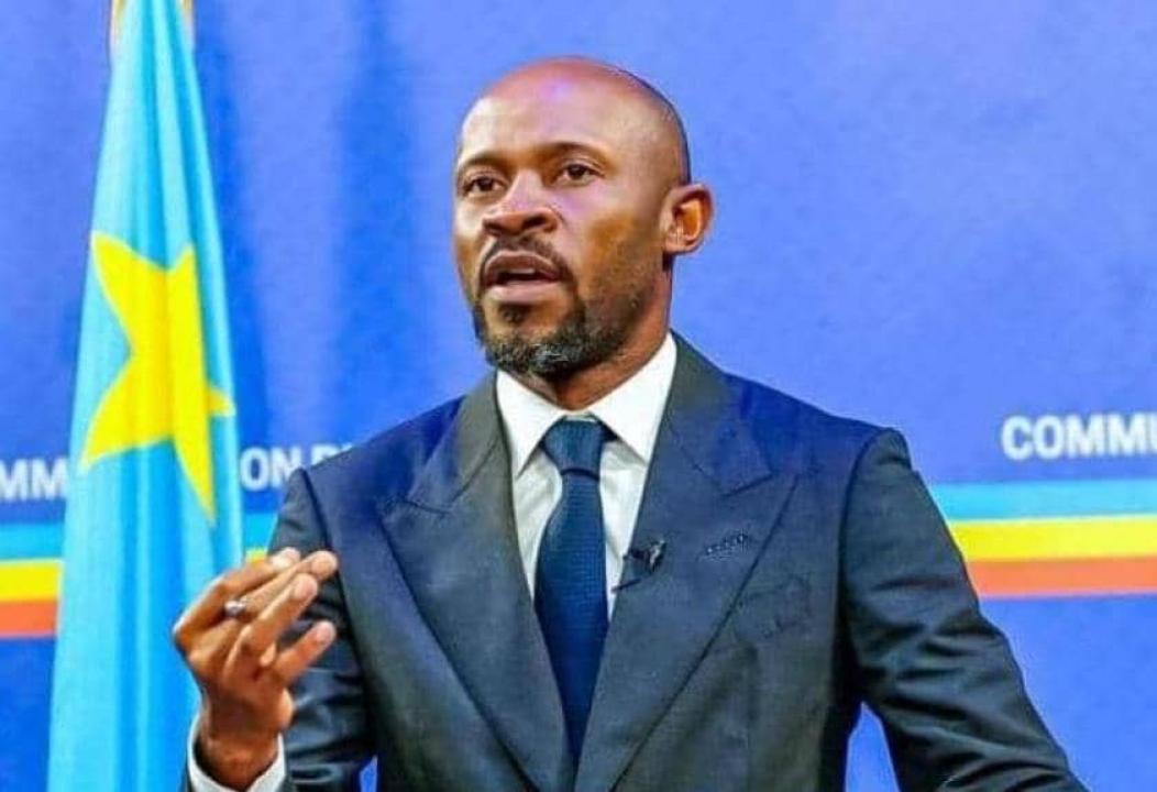 Le porte-parole du gouvernement congolais, Patrick Muyaya lors d'un briefing. [Photo d'illustration]