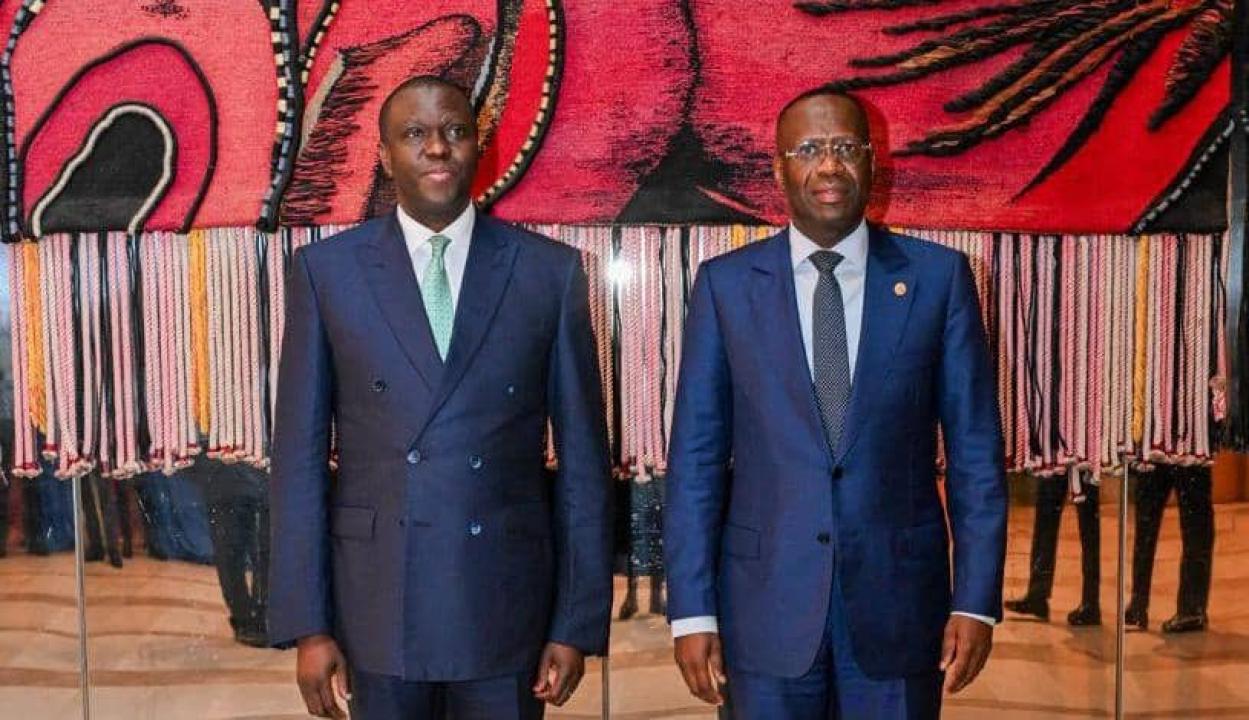 Le Gouverneur de la BCC, André Wameso, reçu par son homologue Yvon Sana Bangui, de la BEAC, à Yaoundé