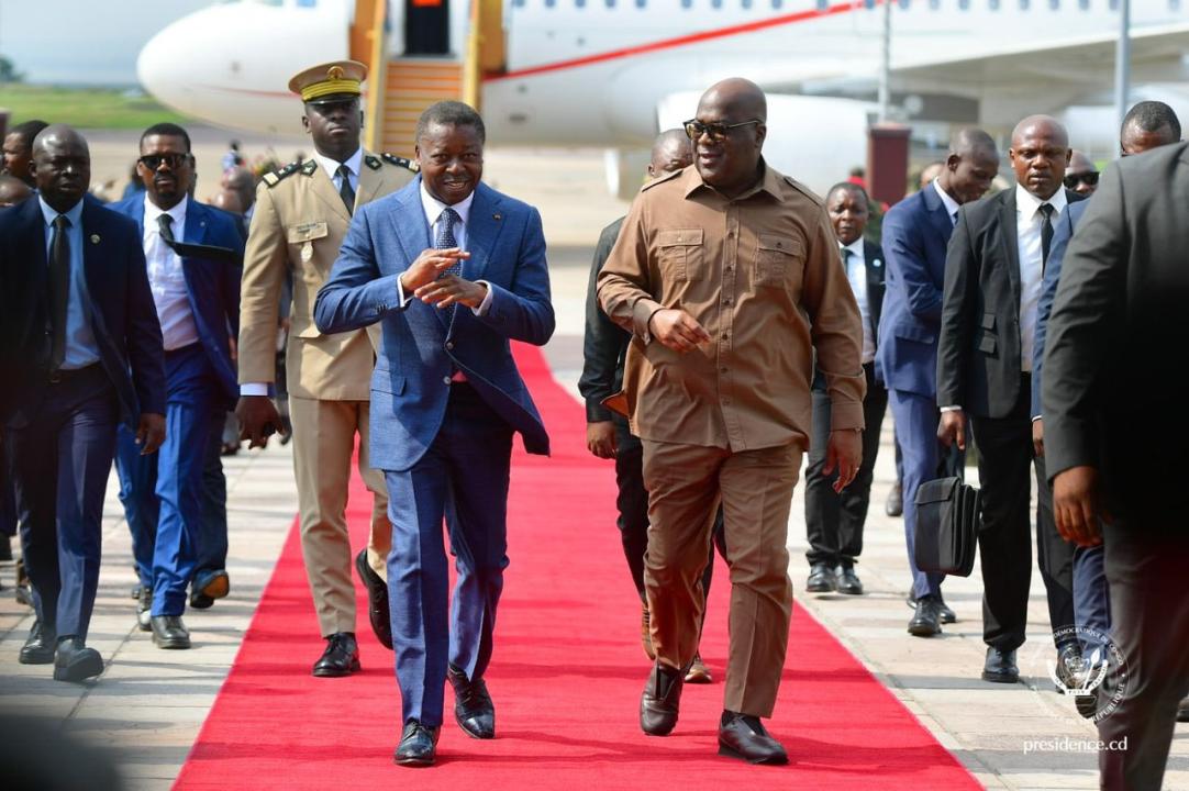 Faure Gnassingbé reçu par le Président Tshisekedi à Kinshasa