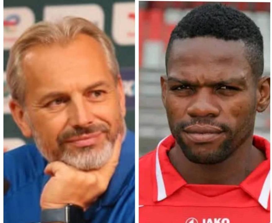 Le sélectionneur des Léopards Sébastien Desabre, et l'ancien Léopard Matumona Zola Roum. [Photo d'illustration]