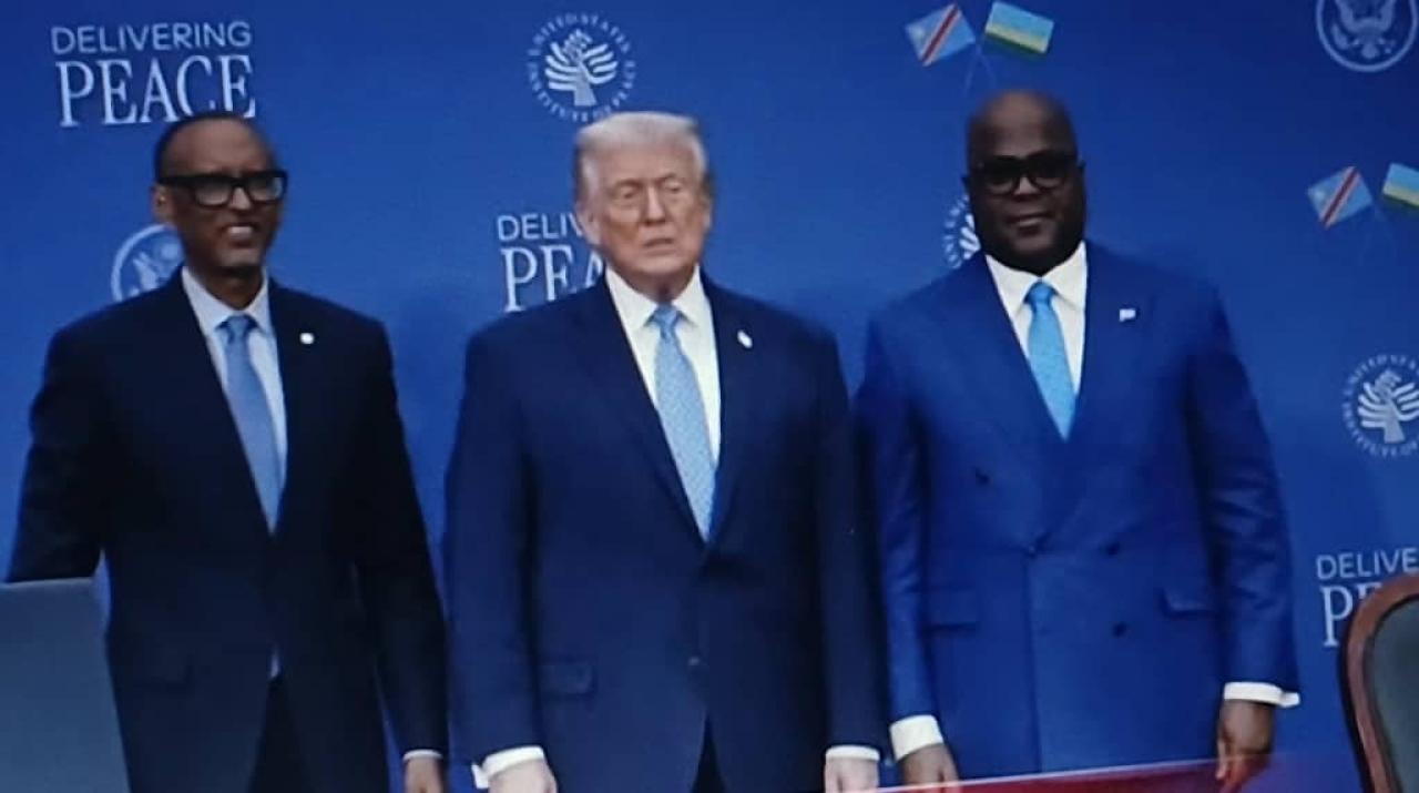 Fin de la cérémonie d’entérinemét de l’accord de paix entre la RDC et le Rwanda [photo d’illustration]