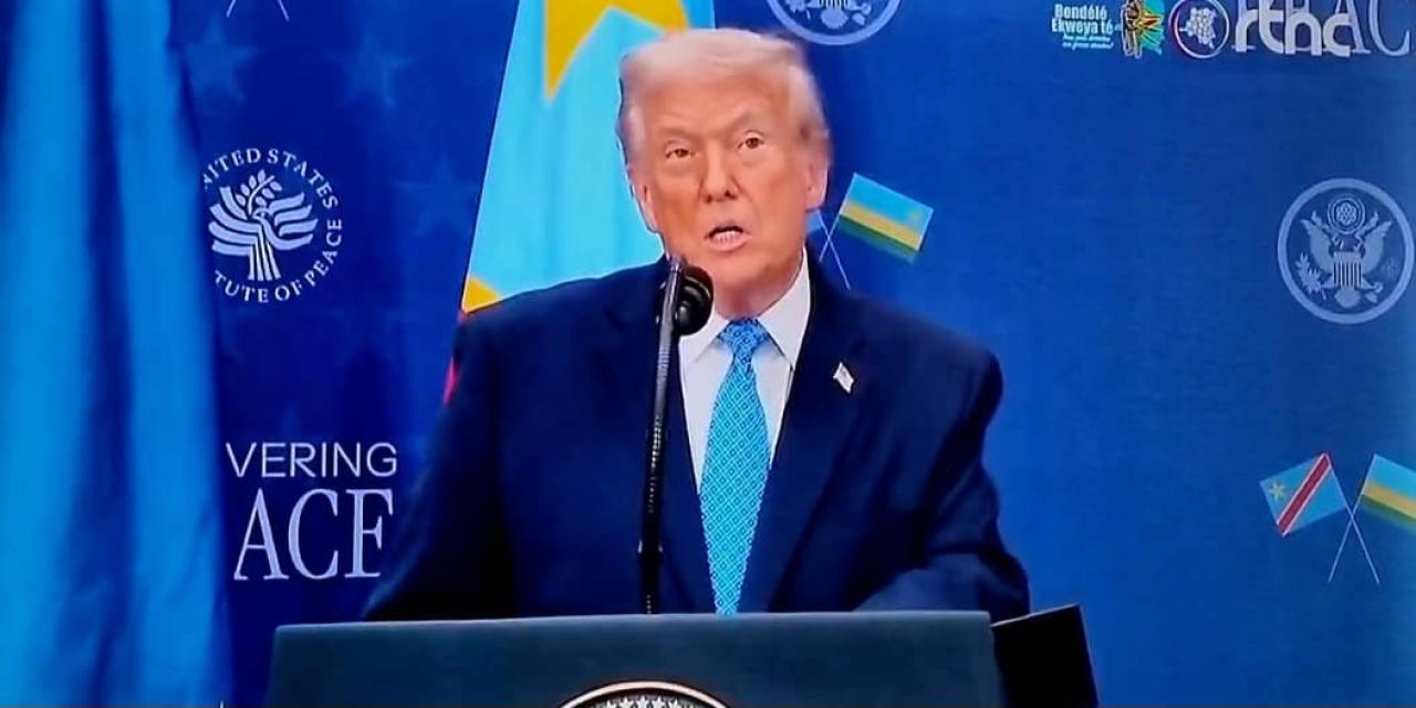 Le Président Trump préside la signature officielle de l’accord de paix entre la RDC et le Rwanda