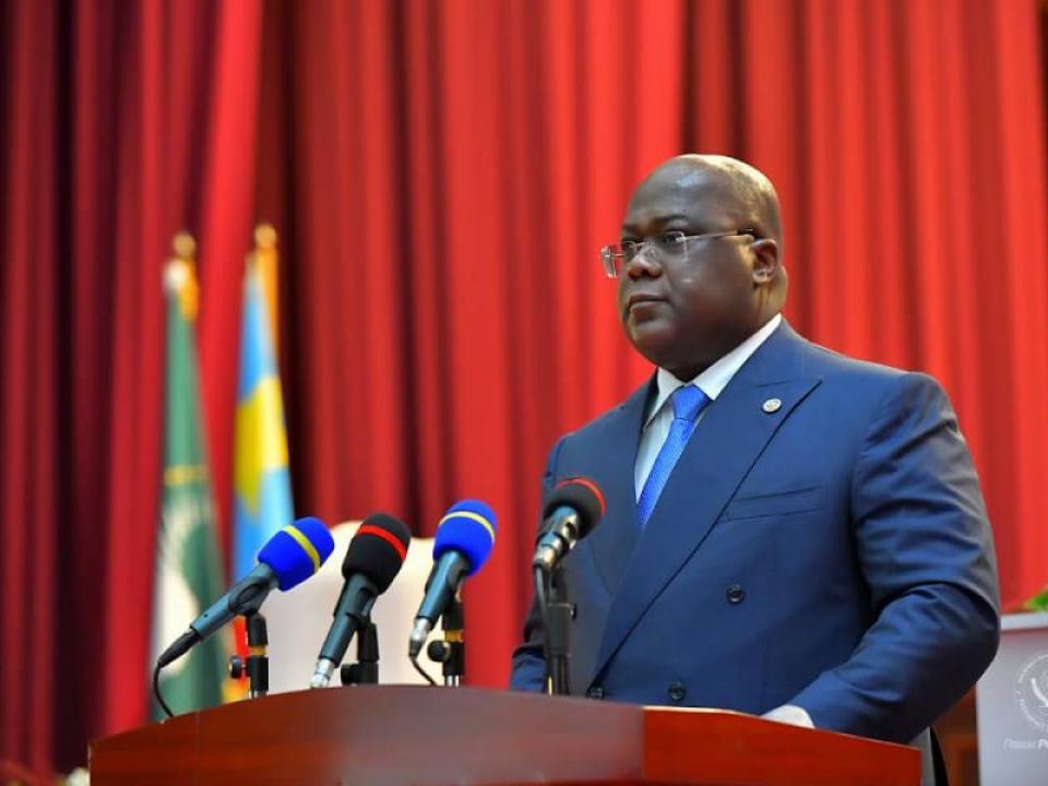 Le président de la République Démocratique du Congo, Félix Antoine Tshisekedi Tshilombo