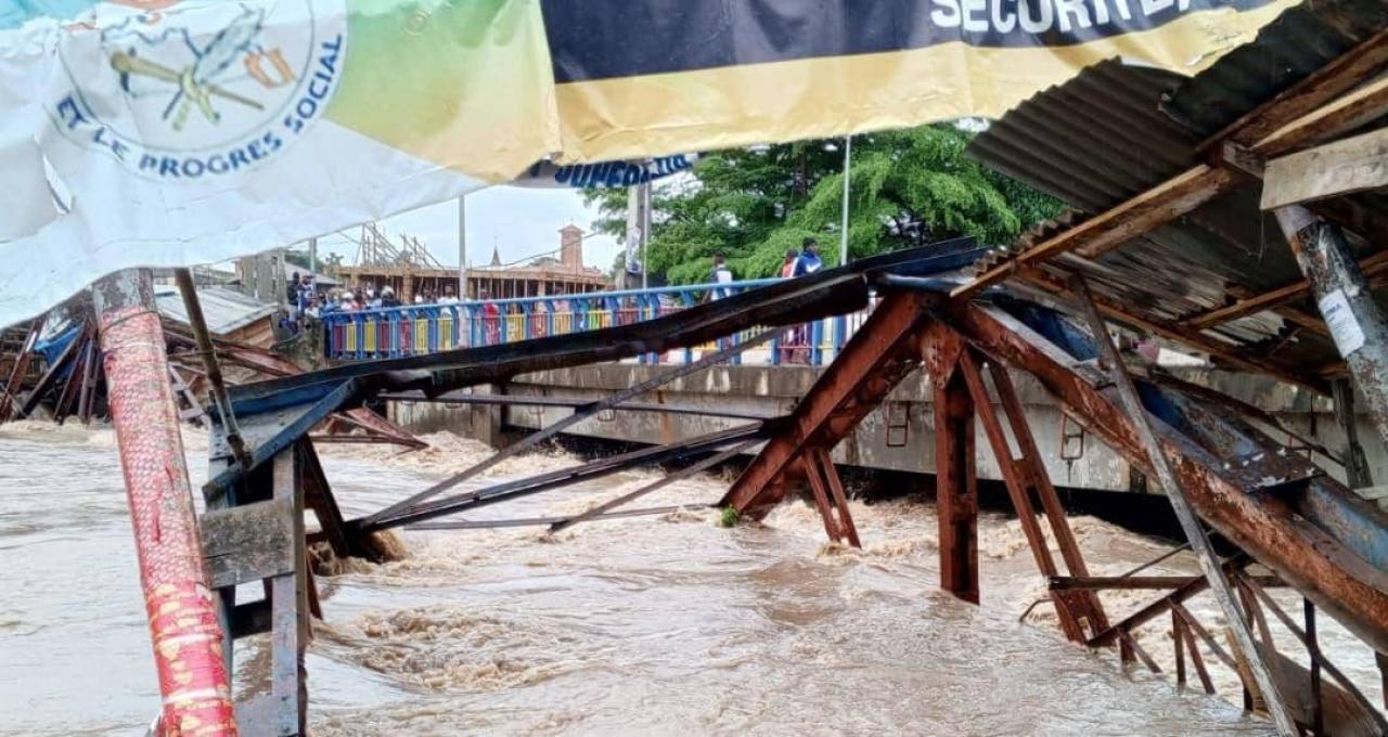 Effondrement du Pont Ville à Boma [photo d’illustration]