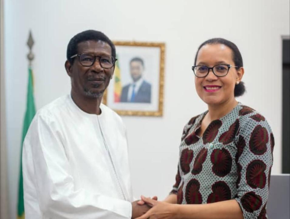 La ministre Raissa Malu et Mary Teuw Niane, Directeur de Cabinet du Président du Sénégal [photo d'illustration]