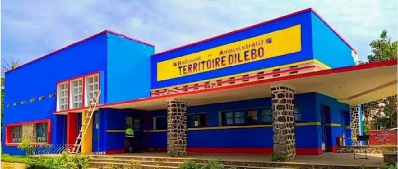 Le bâtiment administratif de territoire d'ilebo