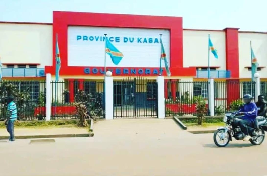 Le bâtiment du gouvernorat de la province du Kasaï