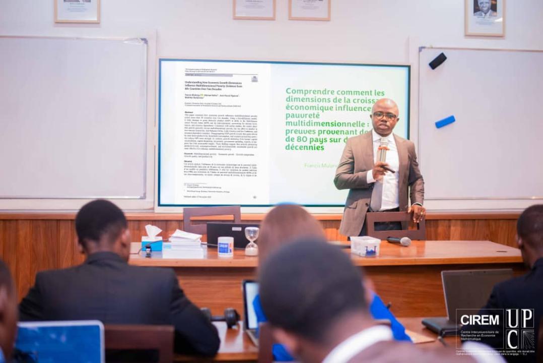 Francis Mulangu de la Banque Mondiale, lors de l’atelier scientifique du CIREM, à Kinshasa [photo d’illustration]