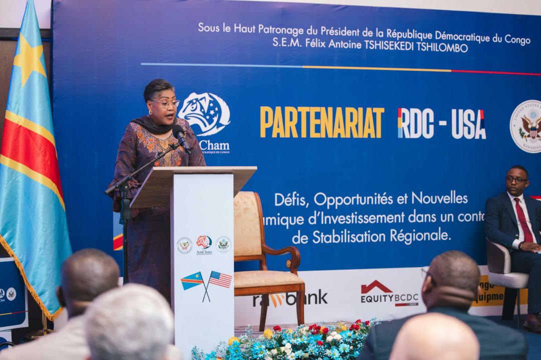 La première ministre Judith Suminwa lors de cette activité [photo d'illustration]