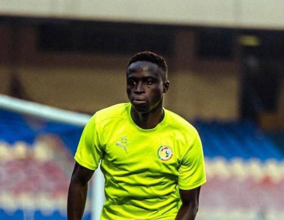 Krépin Diatta lors d'une séance d'entraînement des Lions de la Teranga du Sénégal au Stade des Martyrs. [Photo d'illustration]