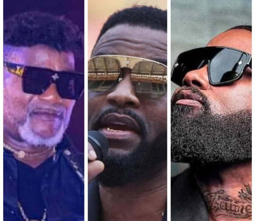 Les chanteurs Congolais, Koffi Olomide, Fally Ipupa et Ferré Gola. [Photo d'illustration]