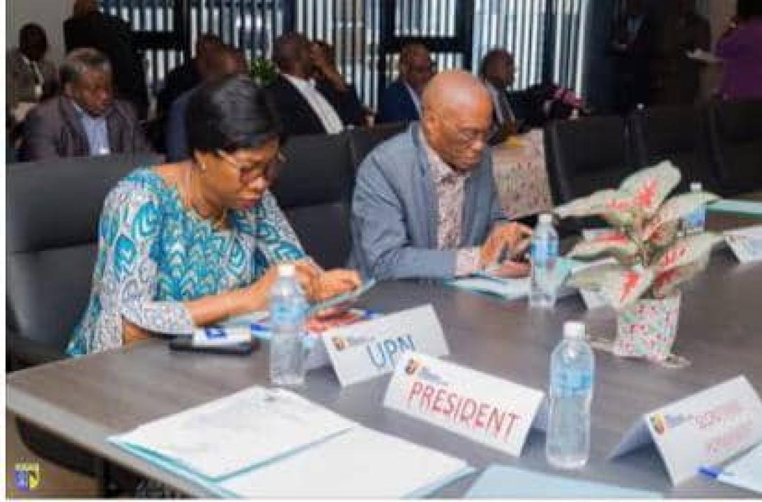 Prof. Yvonne Ibebeke Bomangwa Saila, Rectrice de l’UPN, lors de 48e session du Conseil d’Administration des Universités Publiques (CAU), ce jeudi 18 décembre 2025.