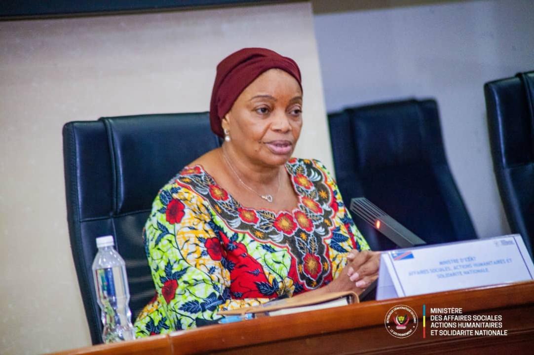 Ève Bazaiba,  ministre des Affaires sociales, Actions humanitaires et de la Solidarité nationale  [photo d’illustration]