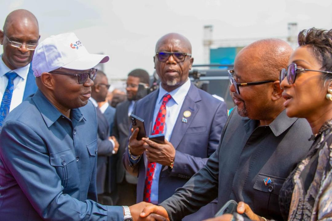 Julien Paluku Kahongya et Aimé Boji lors du lancement de l’extension de Kinshasa à Maluku.