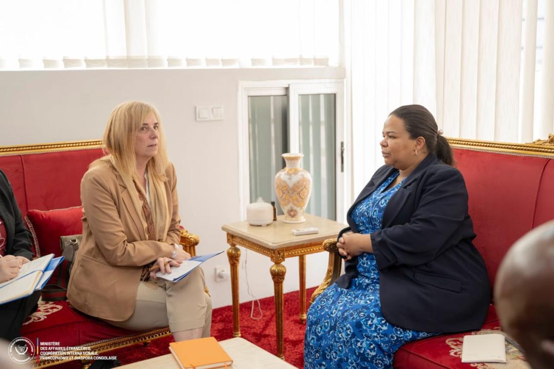La ministre des Affaires étrangères Thérèse Kayikwamba Wagner, avec Cynthia Jones, Directrice pays du PAM [photo d'illustration]