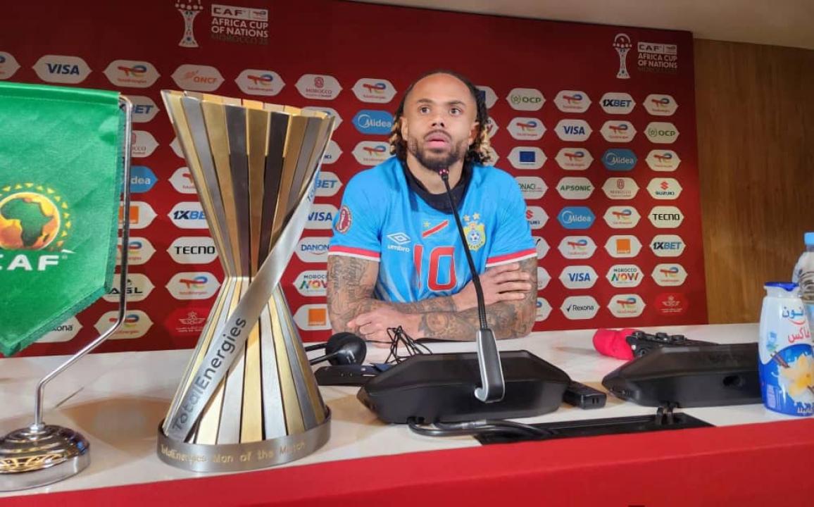 Théo BONGONDA, en conférence après la courte victoire de la RDC devant le Benin, mardi 23 décembre 2025