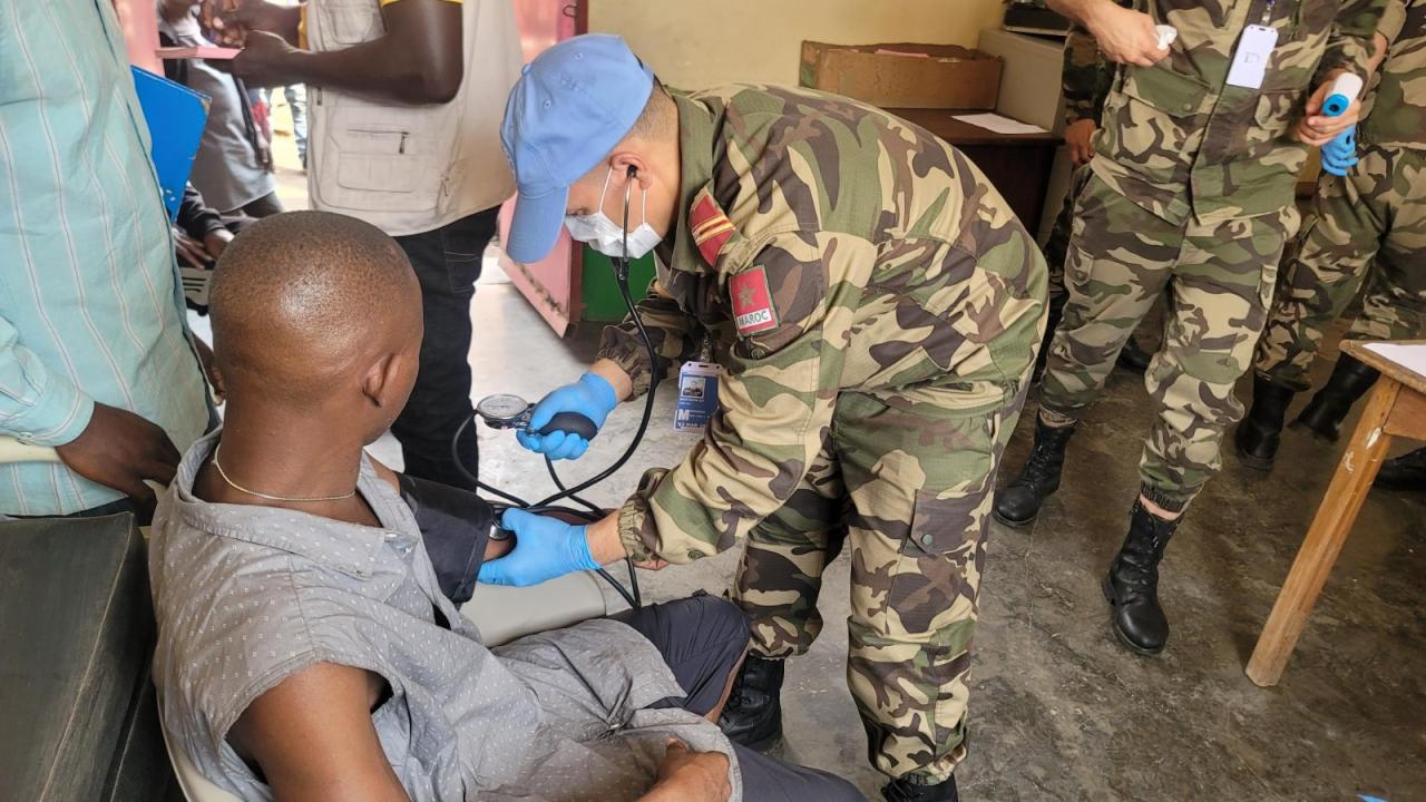 Un détenu de la prison de Bunia soigné gratuitement par les contingents marocains de la Monusco