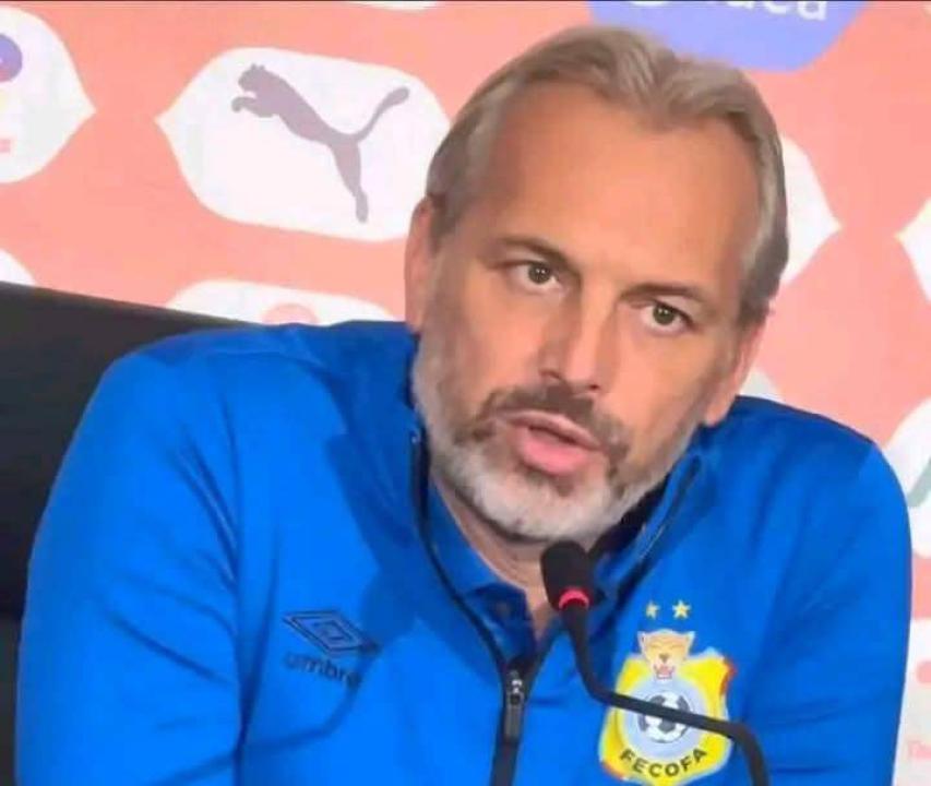 Sébastien Desabre, sélectionneur des Léopards de la République démocratique du Congo en Conférence de presse