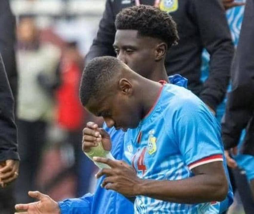 Deux pépites de l'équipe nationale de la RDC, Noah Sadiki et Nathanaël Mbuku. [Photo d'illustration]