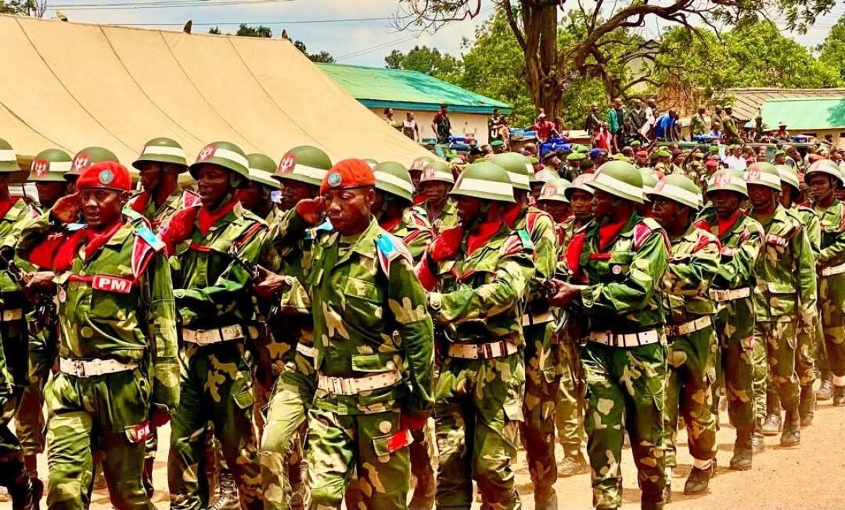 Des militaires congolais lors d'une activité à Lubumbashi