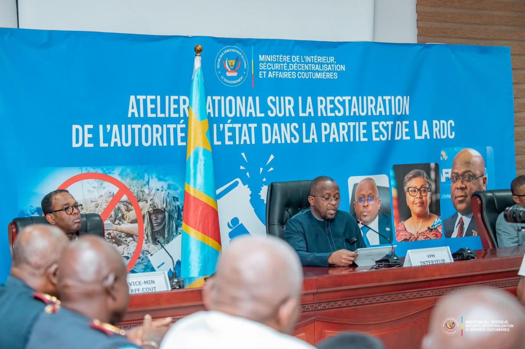 Le VPM Jacquemain Shabani clôture l’atelier national consacré à la restauration de l’autorité de l’État dans les zones affectées par l’occupation rwandaise en RDC