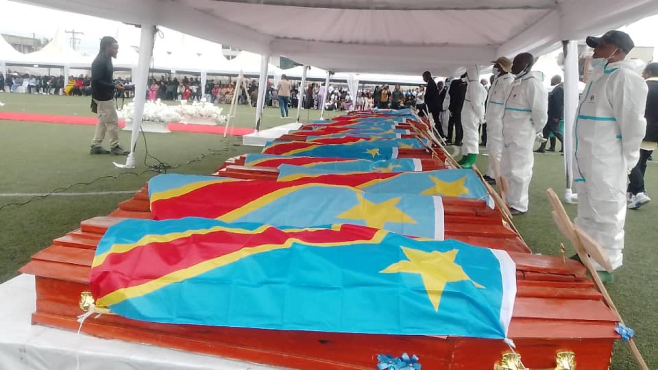 Des corps exposés au stade de l’Unité de Goma [photo d’illustration]