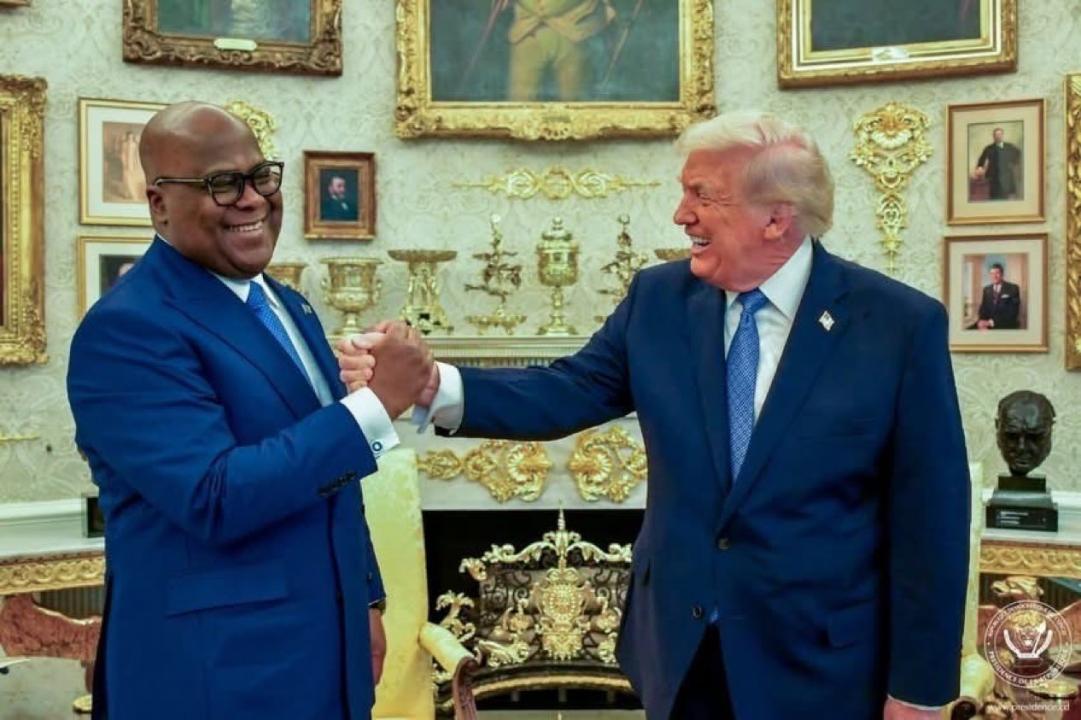 Le Président Félix Tshisekedi et son homologue américain Donald Trump [photo d'illustration]