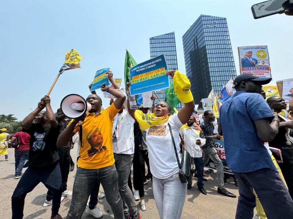 Une manifestation contre les arrestations politiques à Kinshasa [photo d'illustration]