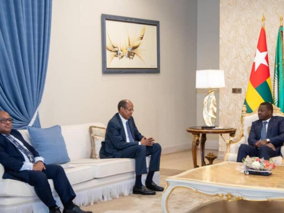 Faure Gnassingbé consulte Mahmoud Ali Youssouf sur la crise sécuritaire dans l’est de la RDC