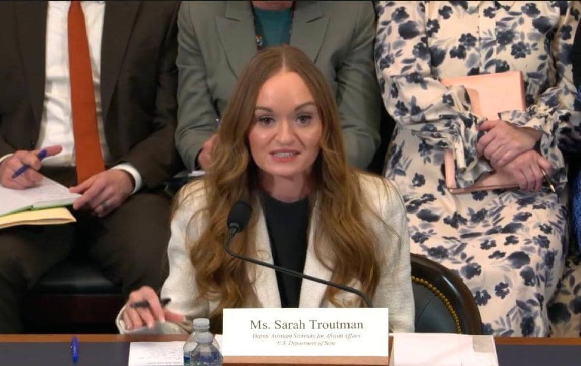 Sarah Troutman, Vice-secrétaire d'État américain pour l'Afrique centrale