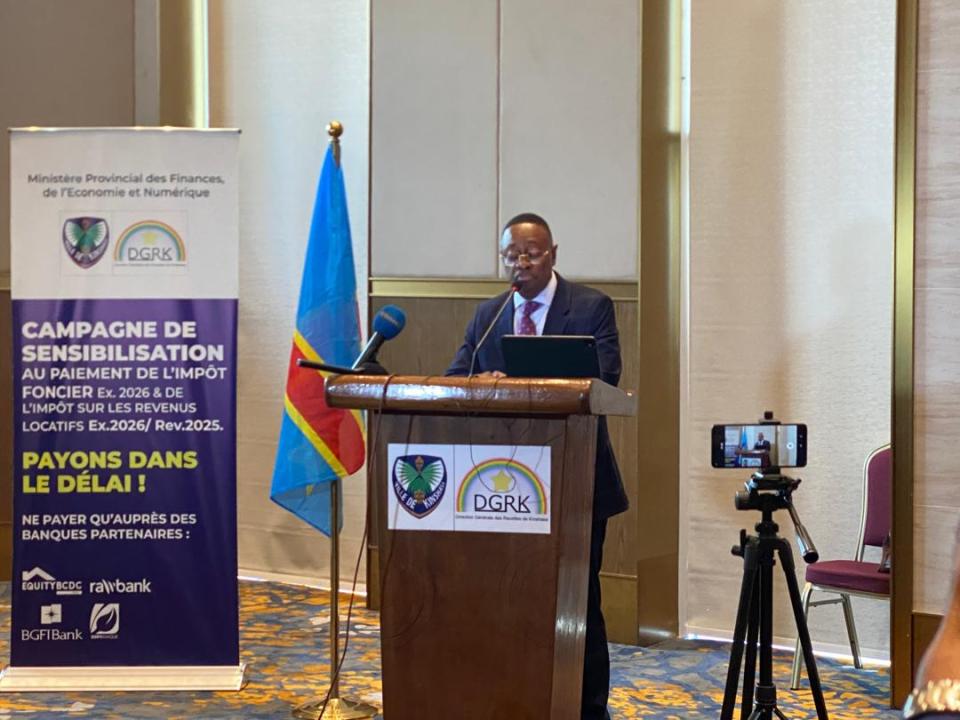 Magloire Kabemba, ministre provincial des Finances , de l'Économie et du Numérique